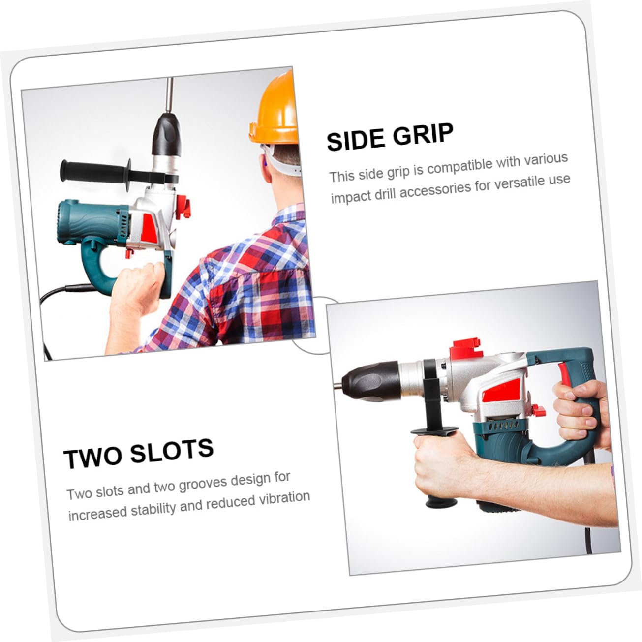 Veemoon Small Side Grip for Electric Hammer Daily Use Handle Grip Tool for Drills Hammers