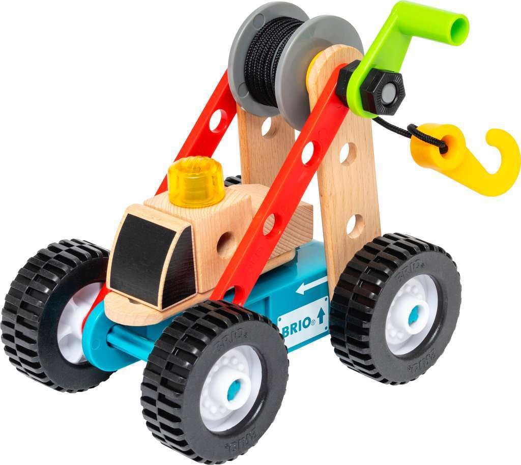 BRIO - Set juego de construcción con motor de retrofricción, BRIO Builder, edad recomendada 3+ (34595) | Set de construcción BRIO Builder con motor de retrofricción, recomendado desde 3 años, para ensamblar sus piezas paso a paso.