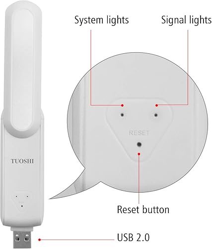 Miniatura 4 de Amplificador de señal TUOSHI actualizado 2024 de 1200 Mbps de alcance WiFi, cubre hasta 5000 pies cuadrados y 35 dispositivos, repetidor WiFi de