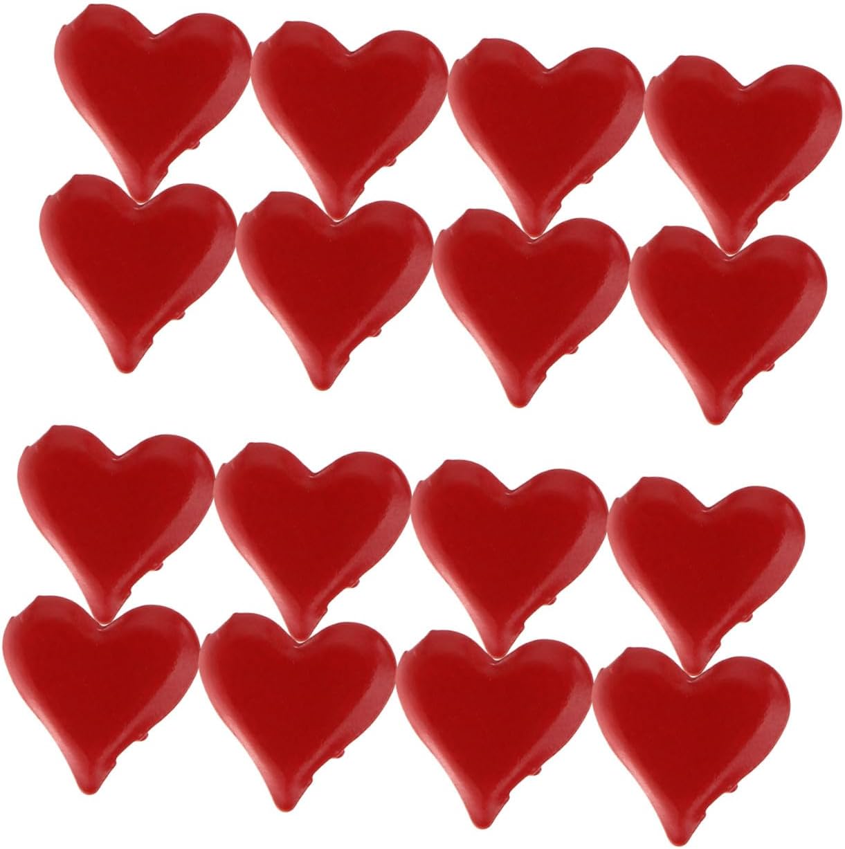 PRETYZOOM 500pcs Red Heart Shape Metal Brads 11mm Paper Fasteners for Scrapbooking DIY Crafts Tiny Pins for Paper Crafts and Scrapbook Accessories