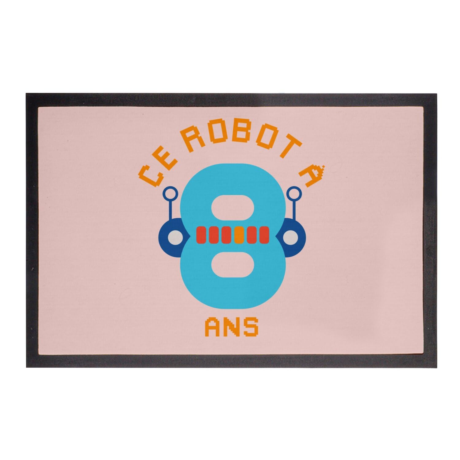 Paillasson rose robot 8 ans : le cadeau original pour l'anniversaire d'un enfant