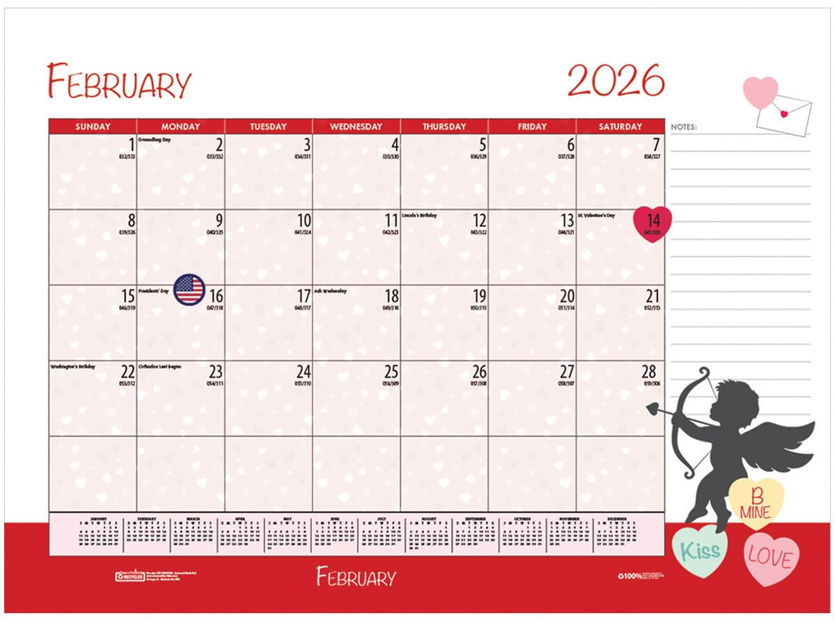 House of Doolittle 2025-2026 Monthly Seasonal Desk Pad Calendar, Academic, 22 x 17 Inches, July - June (HOD1395-26) - Image 9