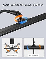 Vista 4 de Kary LED Desk Lamps for Home Office, Tall Desk Light with Base, Flexible Gosseneck Adjustable Height 5-Level Dimmable Brightness & Color, Architect