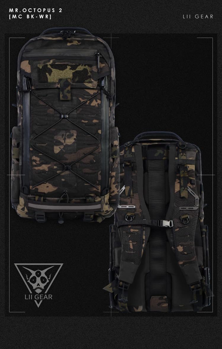 Lii gear New Octopus 2 Uhmwpe Outdoor Backpacks X-Pac Leisure Waterproof Outdoor Commuting Travel Hiking Backpacks
