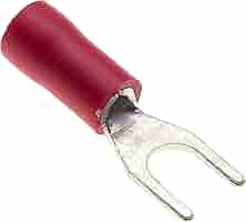 100 Terminali A Forcella Isolati - Blu, 24A, 3.2mm, Per Crimpatura Fili - Foto 4