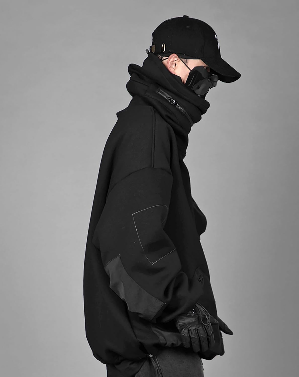 Niepce Inc Streetwear High Neck Men's Hoodie