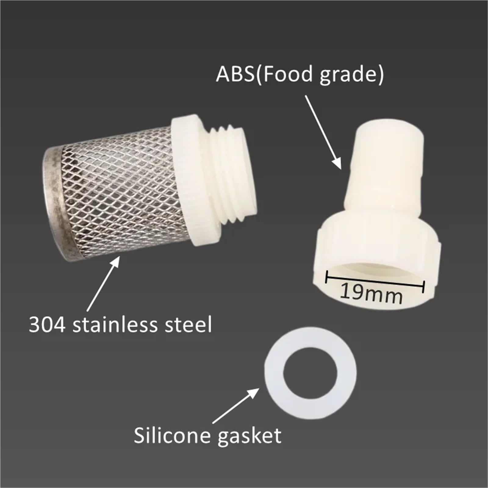 Filtr z króccem do węża ze stali nierdzewnej 10 szt. 4~20mm Filtr do węża Rurka do mycia samochodu Nawadnianie ogrodu Sitko do akwarium Siatka ze stali nierdzewnej(8mm)