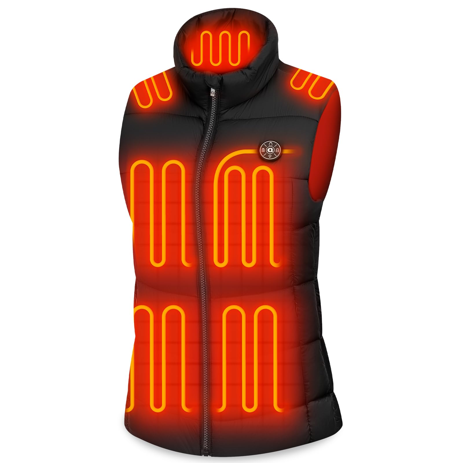 Heated Vest for Women with 16000mAh 7.4v Battery Pack Included, Light Weight 15 Heating Zone Electric Heating Vest