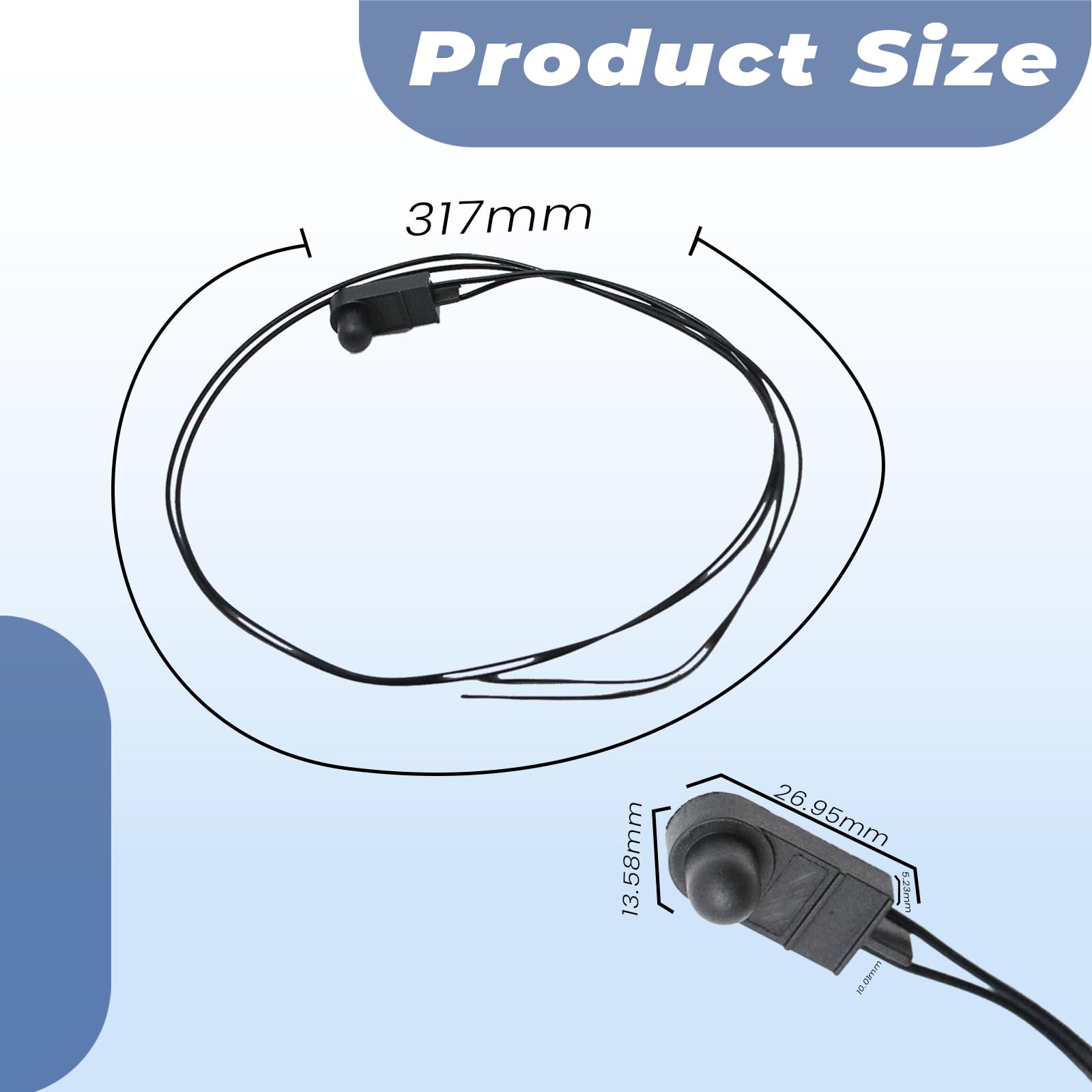 Sensore di Temperatura Esterno Sotto Specchio Porta 71753245 735603615 con Fiat 500 500 X 500L Punto 2005-2018