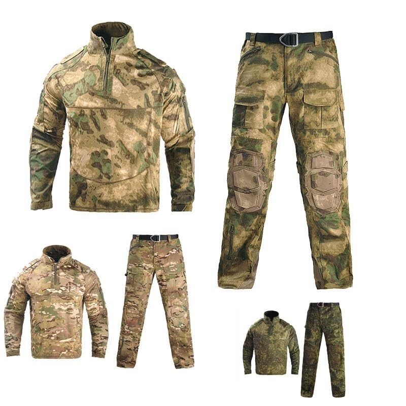 Ensemble d'uniforme De Camouflage Tactique avec Coudières Et Genouillères EVA for Airsoft Chasse