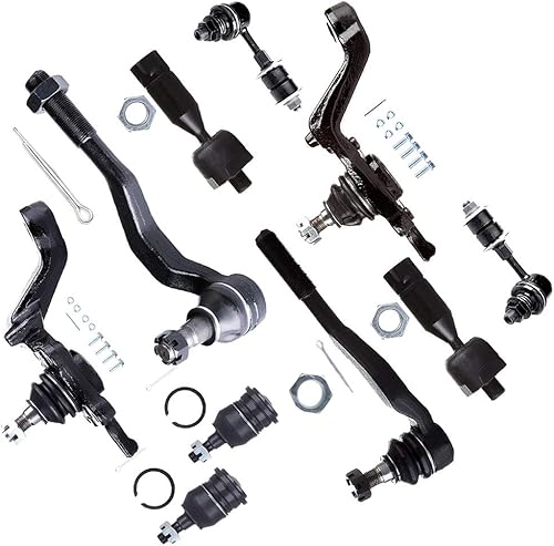 Miniatura 1 de SCITOO Kit de suspensión delantera 10 Uds. Barra de acoplamiento exterior interior Enlace inferior superior rótula para Toyota Tacoma 4WD 1998-2004