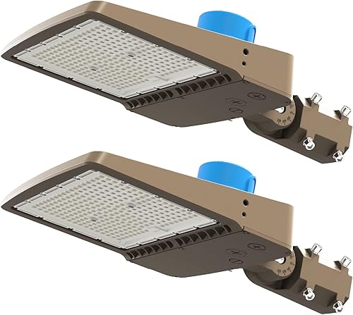 Sunco Lighting Luz LED de estacionamiento poste de luz de calle al aire libre de 150 W reemplazo de fotocélula de atardecer a amanecer luz de día de