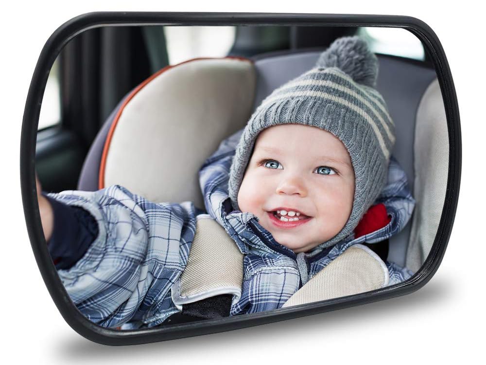 Specchio auto bambino specchio auto bambino con rotazione a 360° – specchietto di sorveglianza del bambino per sedile posteriore – specchio di sicurezza del bambino regolabile – specchio per bambini