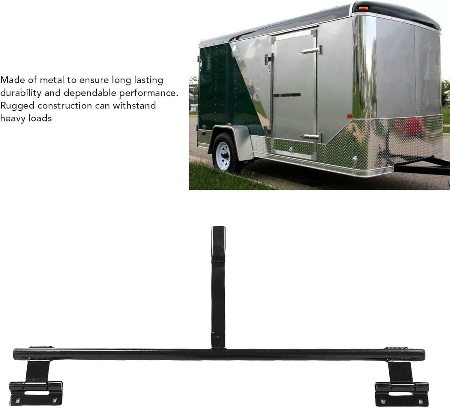 Haofy 36 Inch Trailer Cam Bar Lock Heavy Duty Metal Swing Door Hinge Lock Assembly for Trailer RV Hauler and Folding Ramp Door