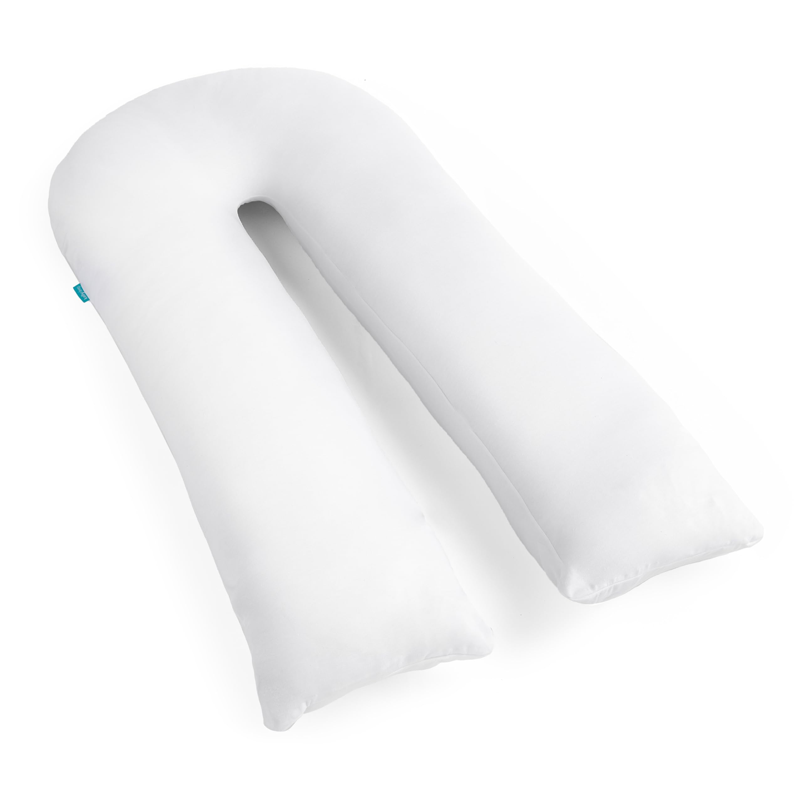 Kally Sleep White Kally U-Shaped Pregnancy Pillow - Full Body Pillow For Pregnancy/Maternity With Replaceable & Washable Cover - Hypoallergenic Hollowfibre Material - 150 X 35Cm