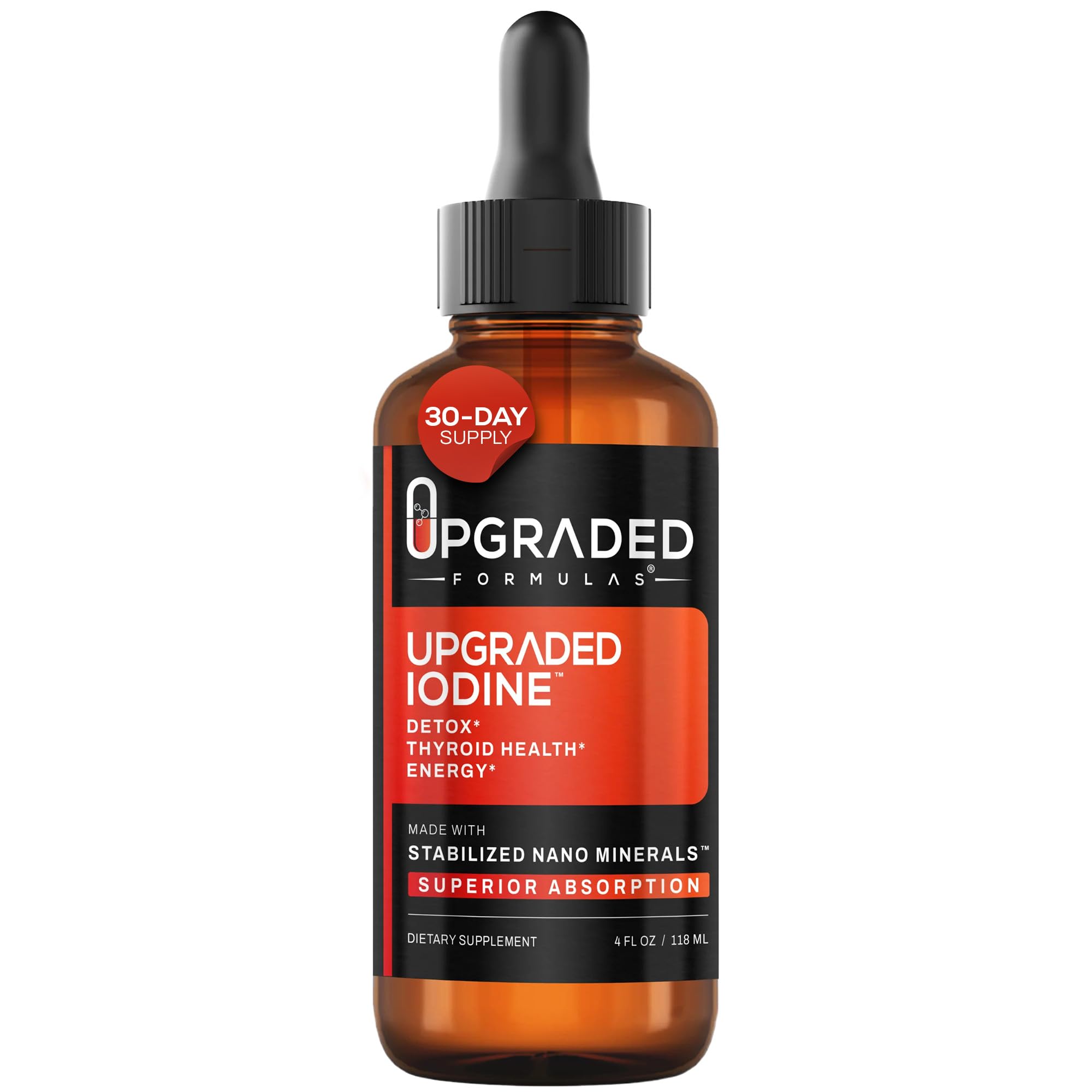 Upgraded Formulas Iodine Supplement, 4 Fluid Ounces