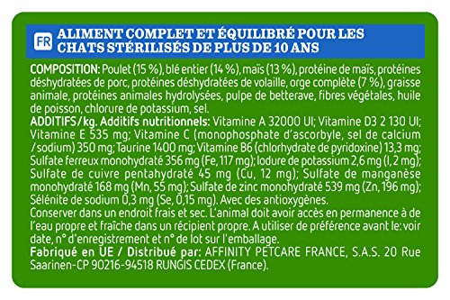 Ultima Chats Stérilisés Aliment Formulé + de 10 Ans 1,5 kg – Ansicht 4