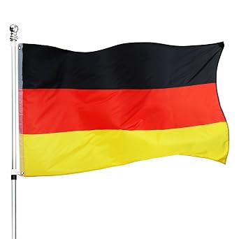 Large Germany Flag - 5ft x 3ft German Flag - Euros Football Supporter Indoor Outdoor Decoration