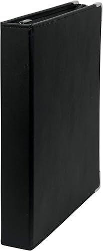 Miniatura 9 de Samsill Classic Collection carpeta de 3 aros, presentación ejecutiva, aros redondos de latón de media pulgada (capacidad de 125 hojas), negro,