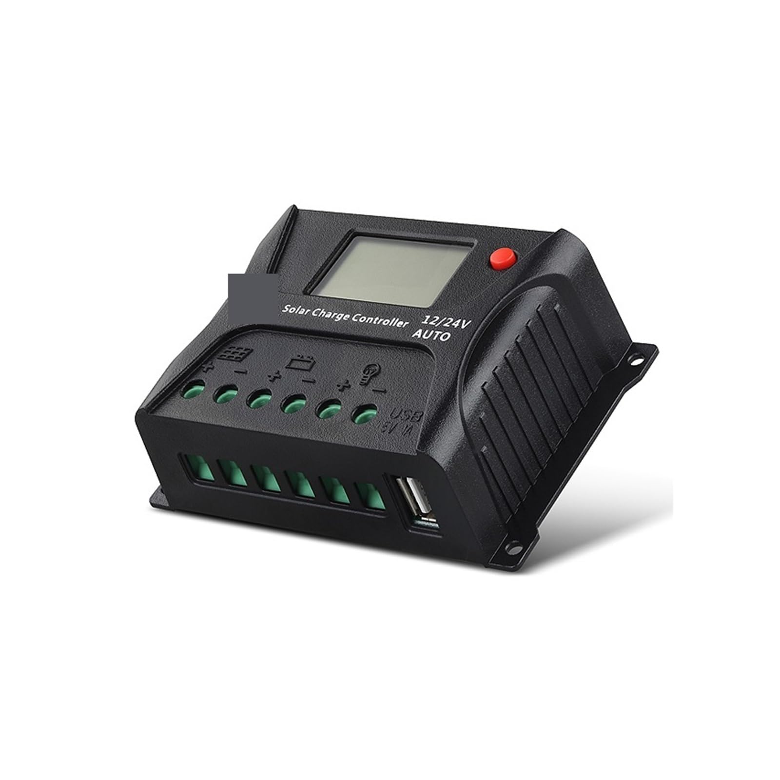 CUDTAPI 12V/24V 20a Auto Solar Battery Charr PWM Char Controller PV Regulator With LCD Display USB For 12V/ 24V Solar System