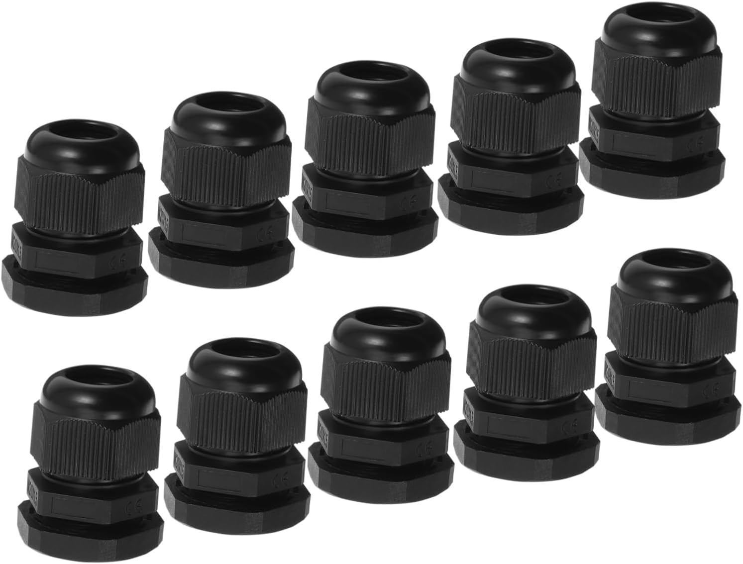 10pcs Nylon Cable Glands Weatherproof Wire Plug Connectors Easy Installation for Control Boxes