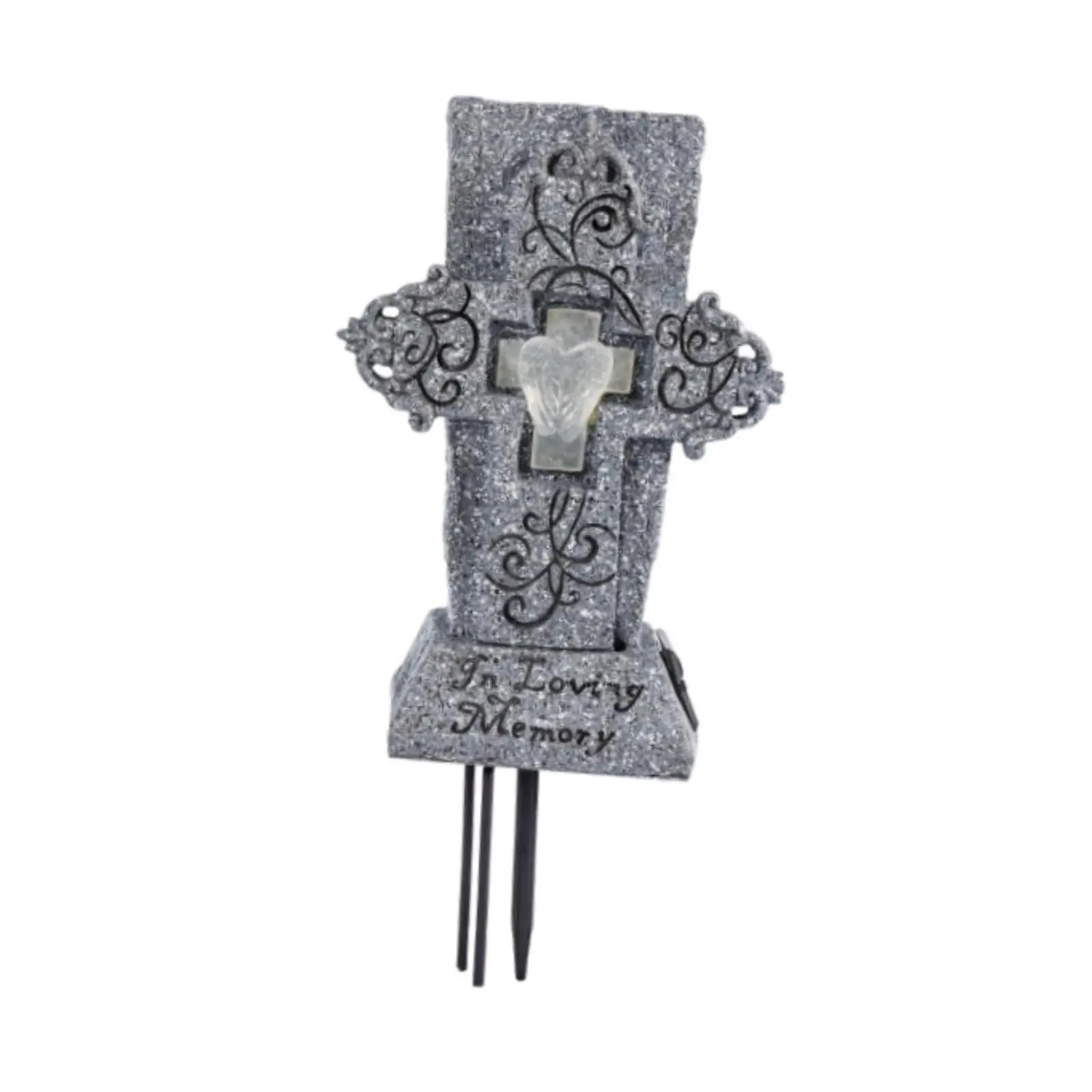 Grave Vase Solar Cemetery Condolence Decoration For Gravestone For mourning