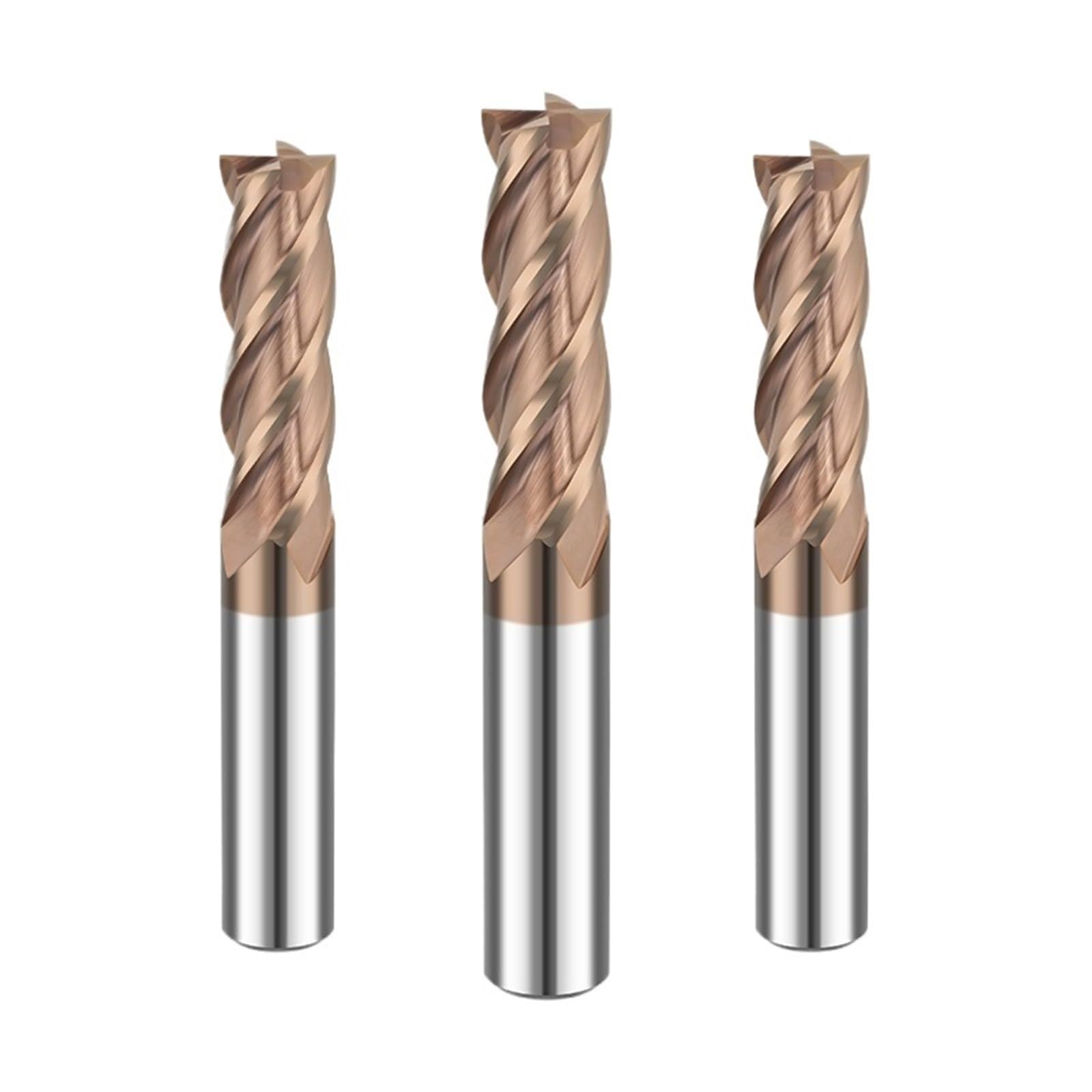 Frezy z stopu metali, Frezy z węglików spiekanych 55 stopni, 4 ostrza HRC55 1-20 mm Frez CNC do stali metalowej(5.0X18X5X75)