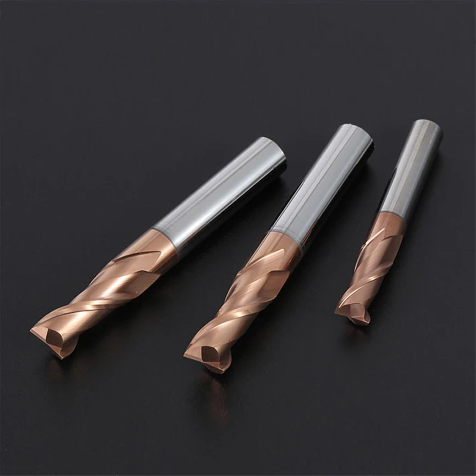 1 pieza de fresas de carburo de 1, 2, 4, 5, 6, 8, 10, 12 mm, 2 ranuras, cortador de fresado, herramienta de acero de tungsteno con revestimiento de aleación, fresa de extremo de mecanizado CNC(12X12DX