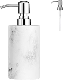 29 Moody Bathroom Ideas That Add Drama and Depth 128 Luxspire Soap Dispenser, Cylinder-Shaped Marble Lotion Liquid Soap Pump ...