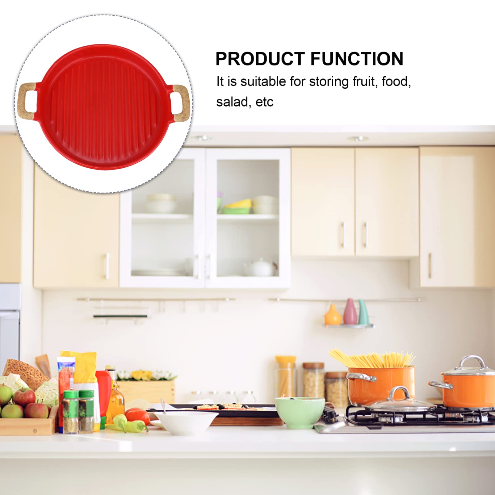 Alipis 1Pc Creative Ceramic Fruit Dish Matte Serving Plate for Party Tableware Decoration Multi Functional Kitchen Plate for Desserts Snacks Appetizers Easy to Clean