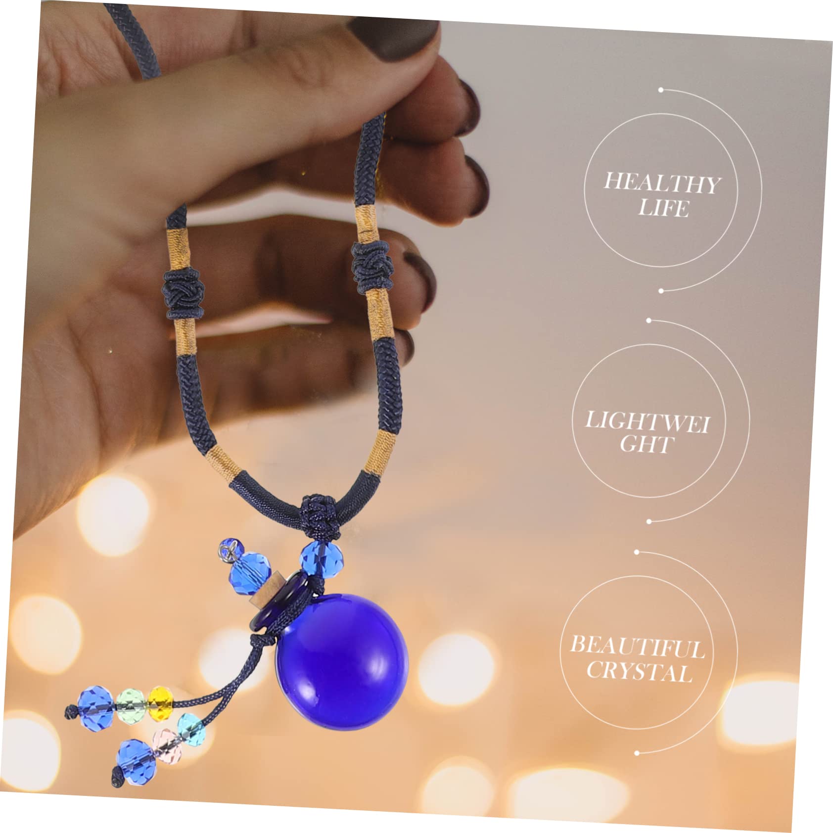 GALPADA 4pezzi Collana Con Ciondolo Per Oli Essenziali Diffusore Con Design Elegante Per Atmosfere Incantevoli e Decorazione Personale