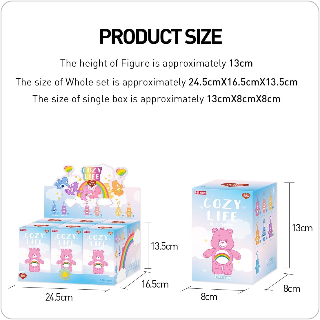 POPMART Care Bears Cozy Life Quicksand Plush Pendant Poland POPMART Care Bears Cozy Life Quicksand Plush Pendant Poland