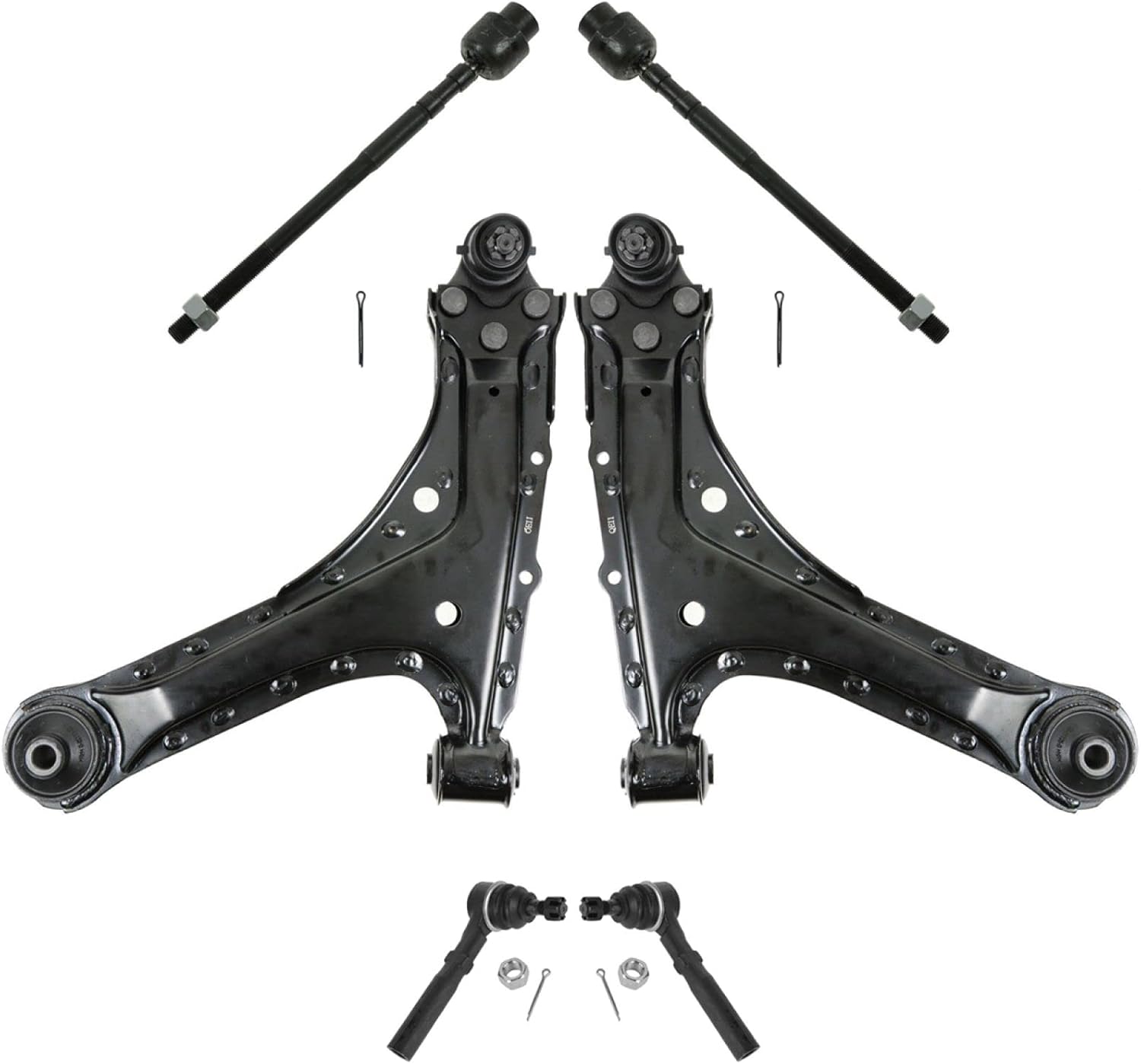 Front steering & suspension kit with ball joints for 1995-2005 chevy cavalier/pontiac sunfire