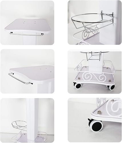 Miniatura 3 de Soporte para carrito de salón de belleza, bandeja de rodillo de tatuaje, bandeja de instrumentos de peluquería con ruedas (estilo 13)