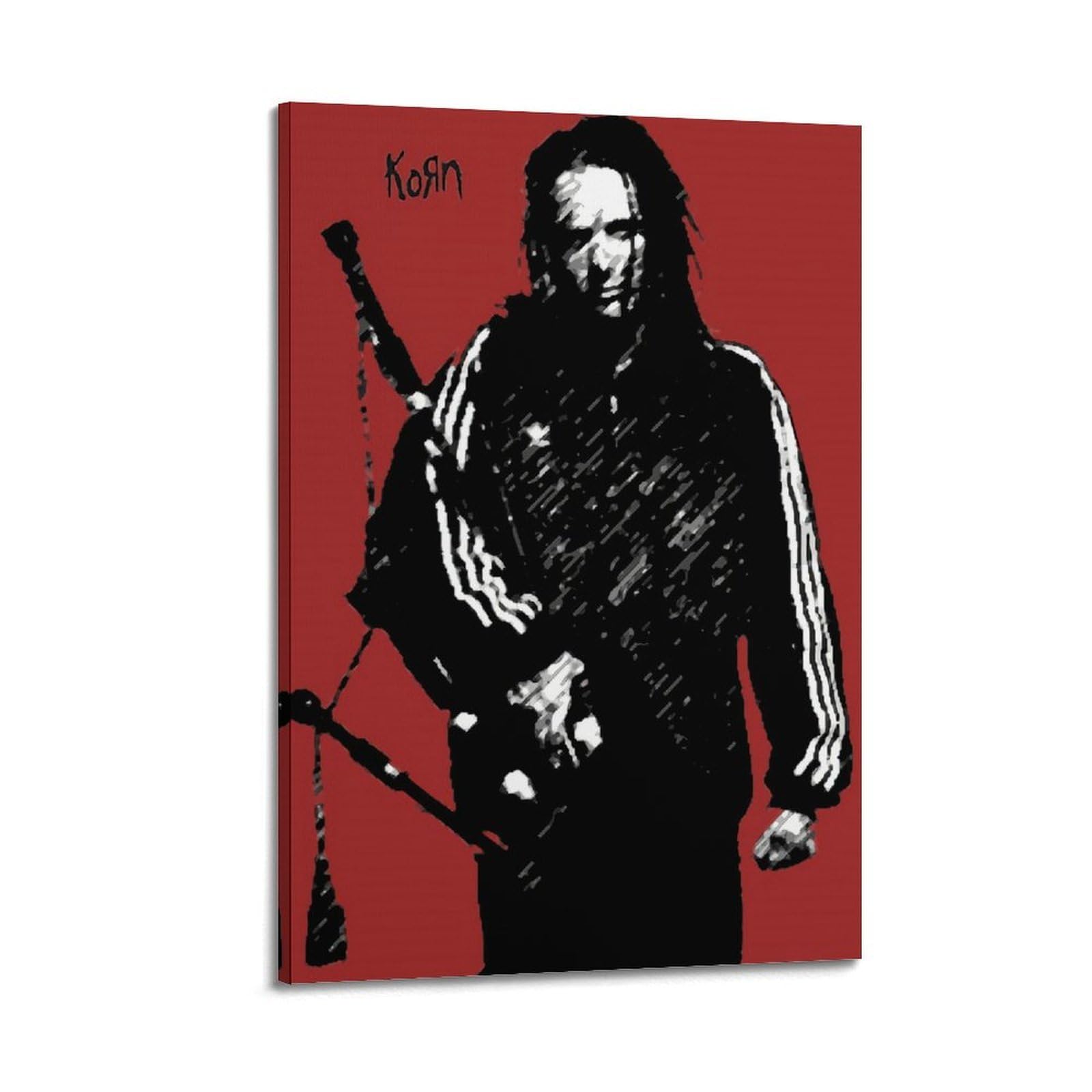 Fdrpmhc Frame-Style Singer Band Poster Korn Canvas Wall Art Decor Living Room Modern Family Bedroom 16X24inch(40X60cm)