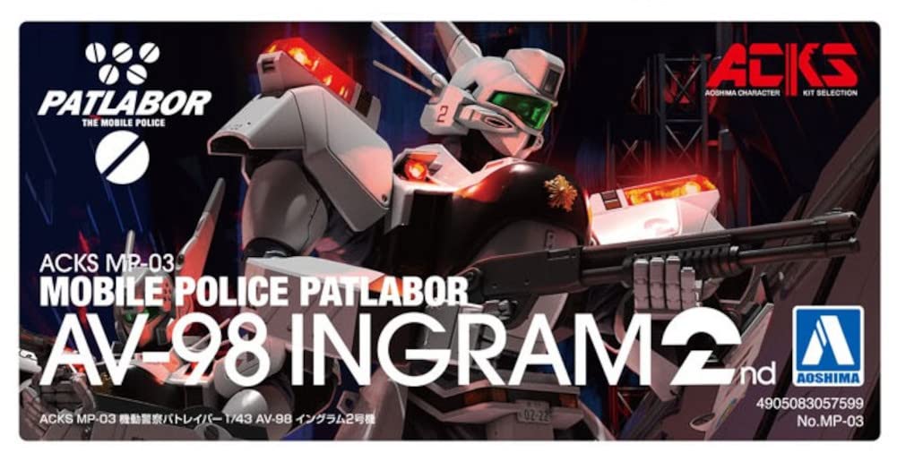 MERCHANDISING LICENCE Good Smile Company - Mobile Police Patlabor AV-98 Ingram Unit 2 1/43 Kit