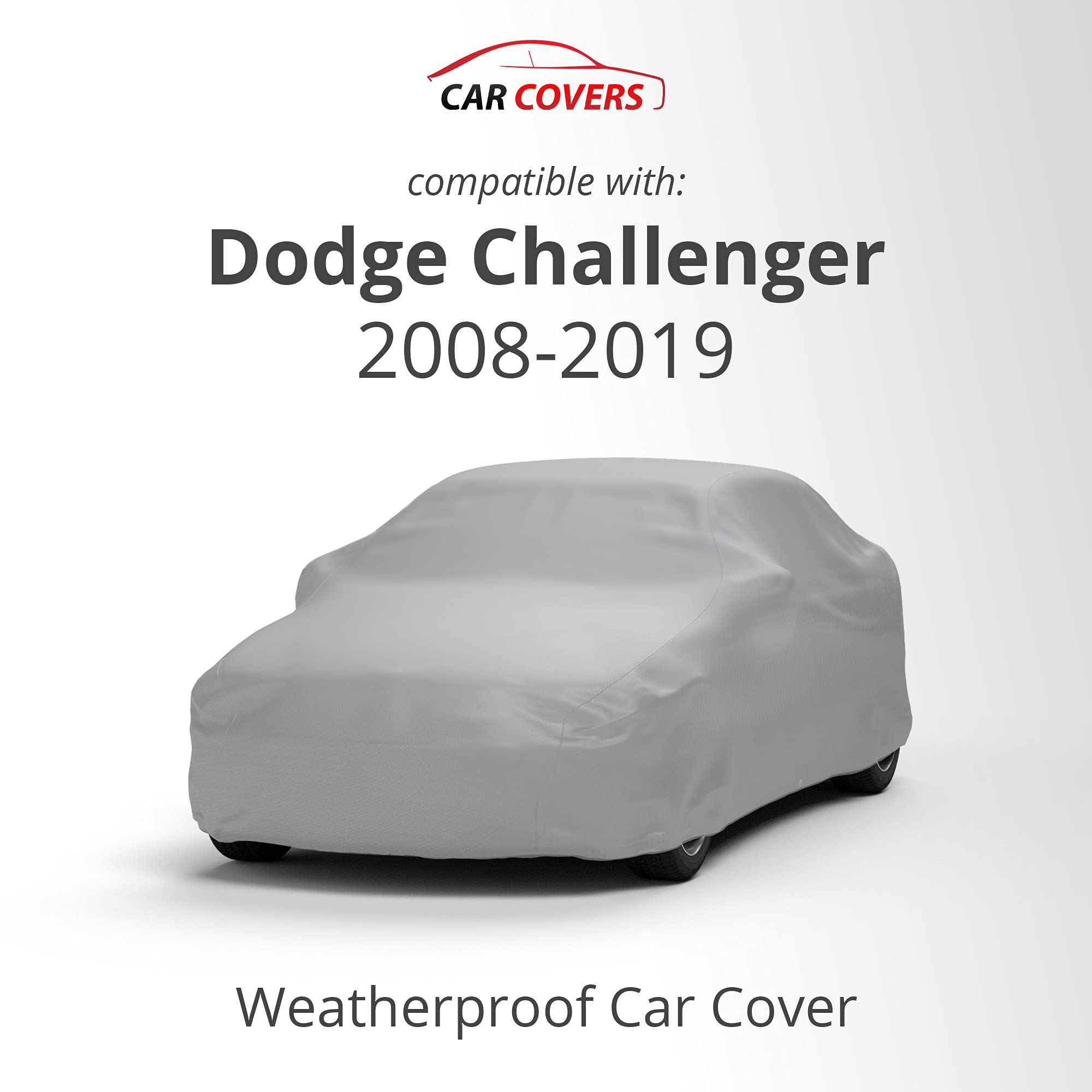Car Covers Weatherproof Max Car Cover & Warranty Compatible with Dodge 2008-2024 Challenger – Outdoor Cover Theft Cable Lock Car Accessories Better Than Waterproof