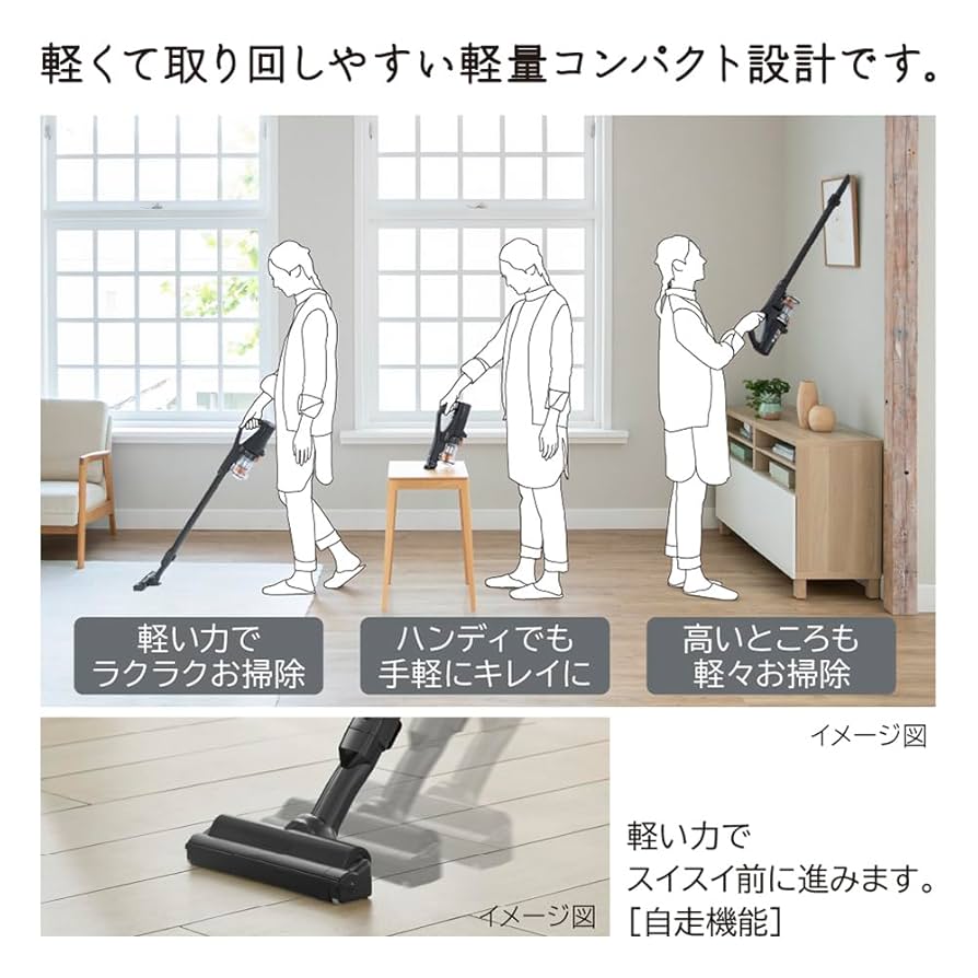 美品 HITACHI ラクかるスティック PV-BL1A2 K ブラック 214dhT175AL.jpg_BO30,255,255,