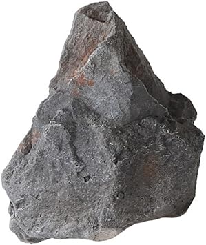 Artificial Rock Faux Stone PU Realistic Sandstone Landscape for Backyard Community Courtyard Offices Aquarium Supermarkets, Gray 27cmx18cm