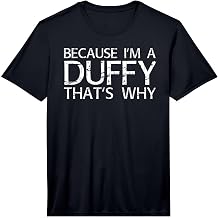 Duffy Gift Funny Surname Family Tree Birthday Reunion Idea Performance T-Shirt
