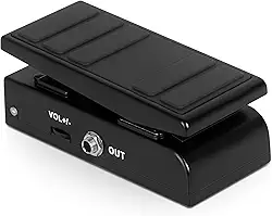 VEDO VD-808 Mini Pedal Wah/Volume 2 em 1 com LED True Bypass - Design Compacto e Resistente para Samba, Rock e Forró (Inclui Manual em Português)