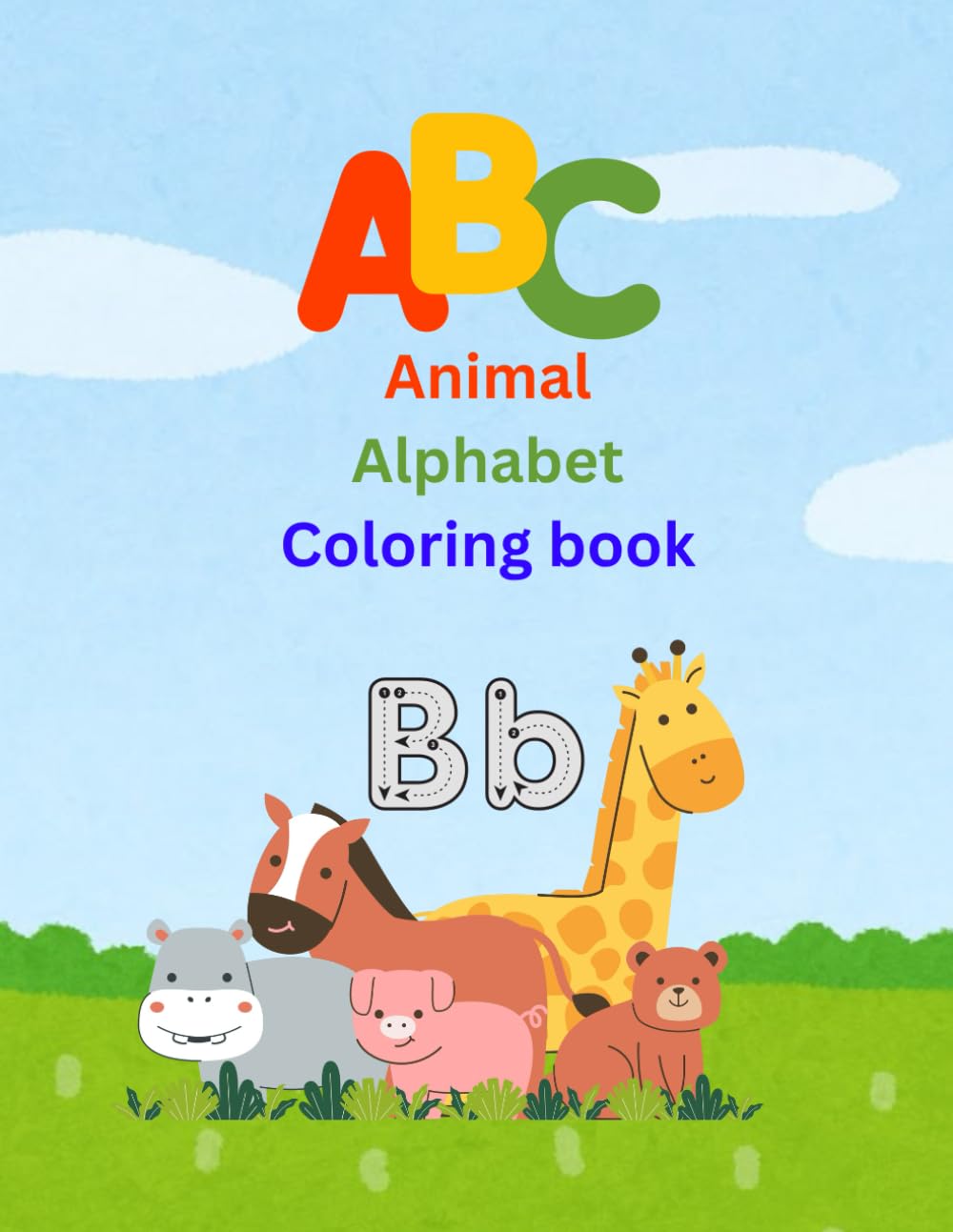 Animal Alphabet letter tracing color book