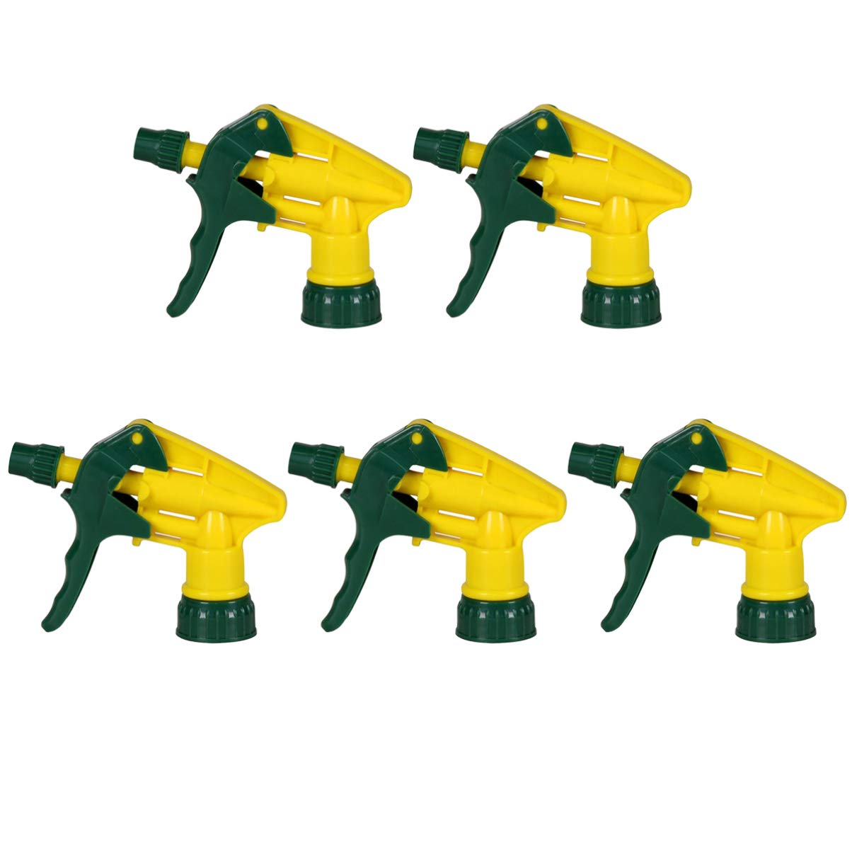 Happyyami 5 Pcs Trigger Sprayer Spray Triggers for Industrial Spray Bottles Commercial Replacement Sprayers Nozzles for Gardening Car Window Cleaning Plastic 30 x 8 x 3cm