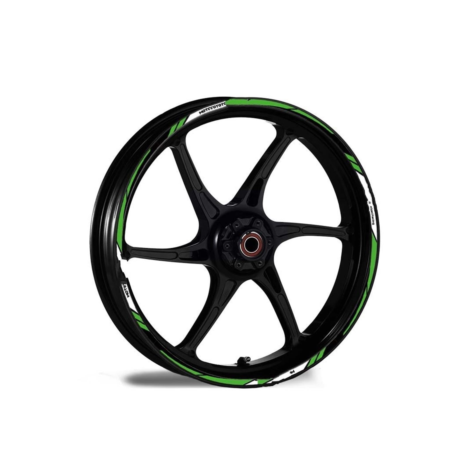 Hub Decals Rim for Z750 Z800 Z650 H2r Z900 Z1000 for N&INJA 300 W800 Z400 ForZx6r Motorcycle Wheel Sticker Rim Decal Tape Stripe Tape(17 Inch A)
