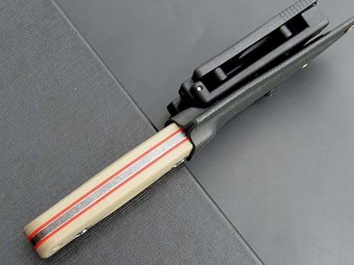 Miniatura 9 de Eafengrow EF121 EDC Cuchillo de hoja fija D2 Hoja de acero G10 Mango con fundas Kydex para actividades al aire libre Camping