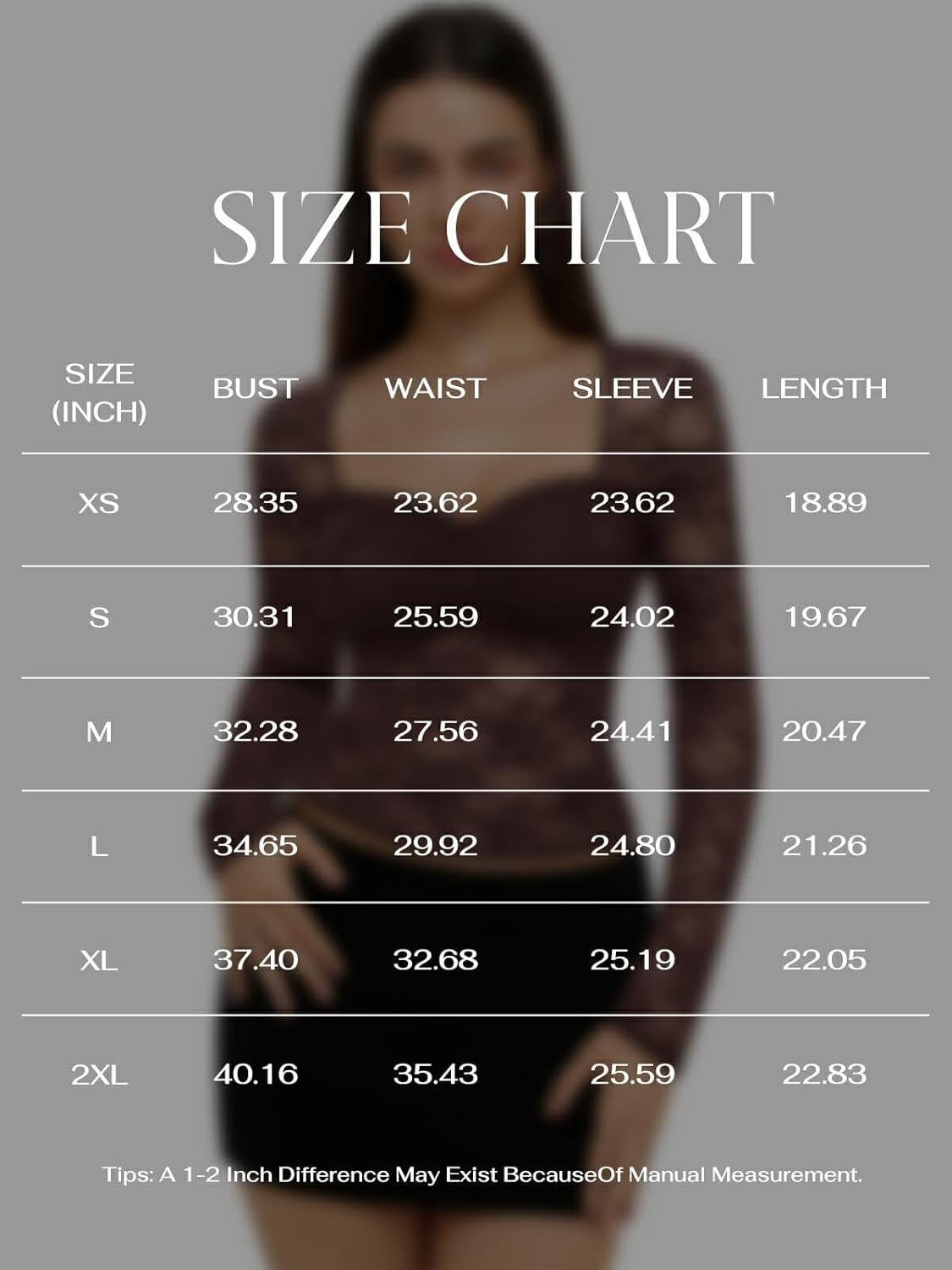 REORIA Womens Sexy Sheer Mesh Tops Floral Lace Long Sleeve Shirts Low Cut Slim Fitted Outfits See Through Going Out Blouses - Image 5