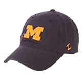NCAA Zephyr Michigan Wolverines Mens Scholarship Relaxed Hat, Adjustable, Team Color