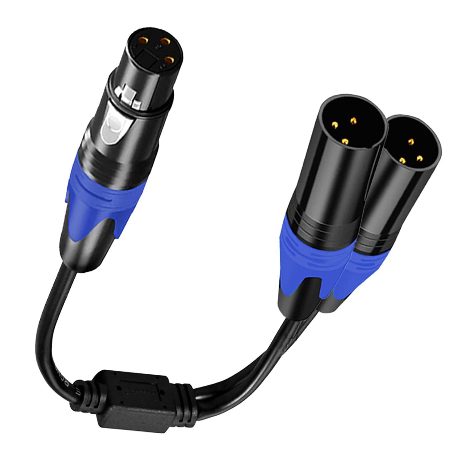 Cable XLR hembra a 2 XLR macho soluciona ruidos al duplicar señal de micrófono 8