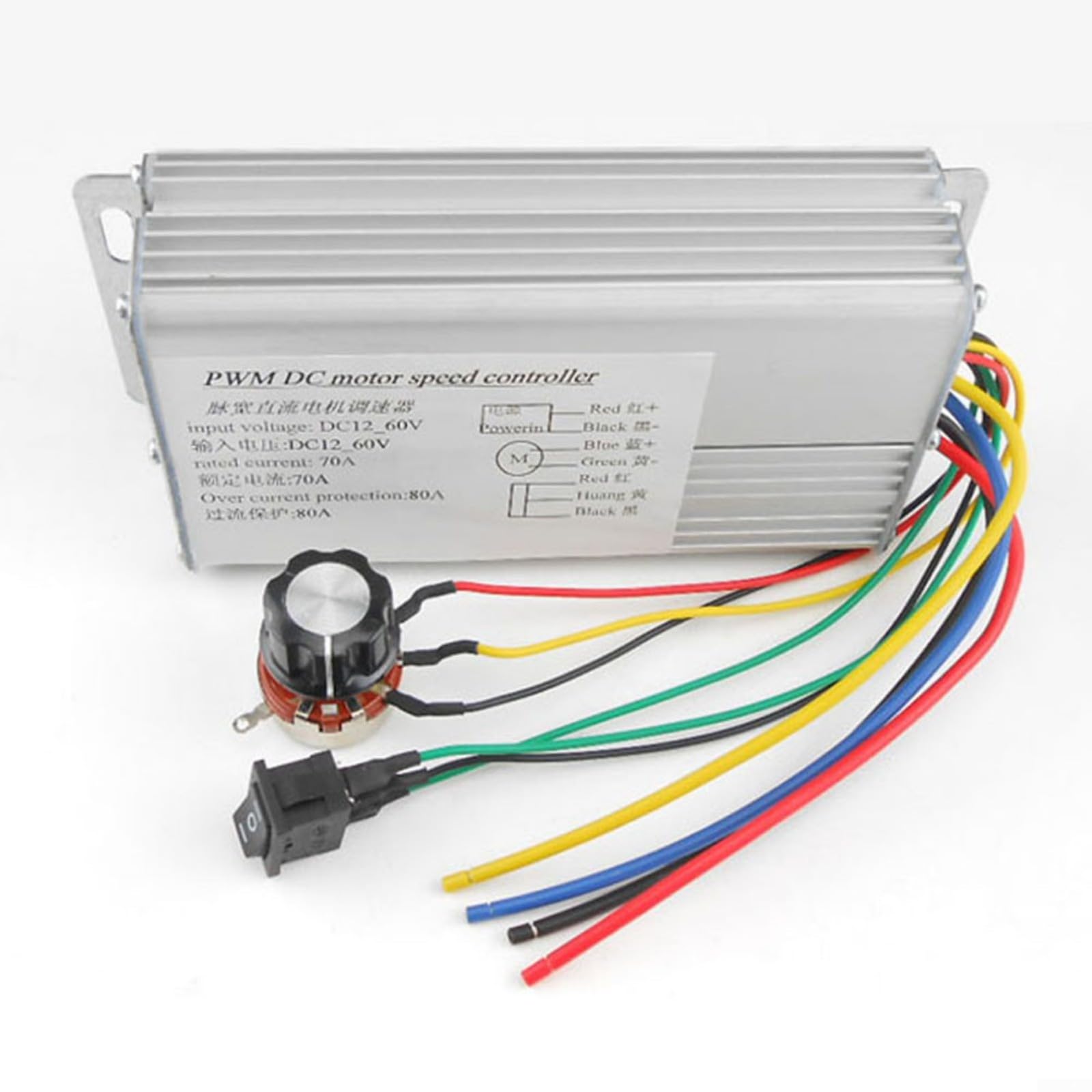 DC 4000W PWM Controlado DC Motor Driver Module DC Motor Control de velocidad PWM Controlador de motor cepillado DC