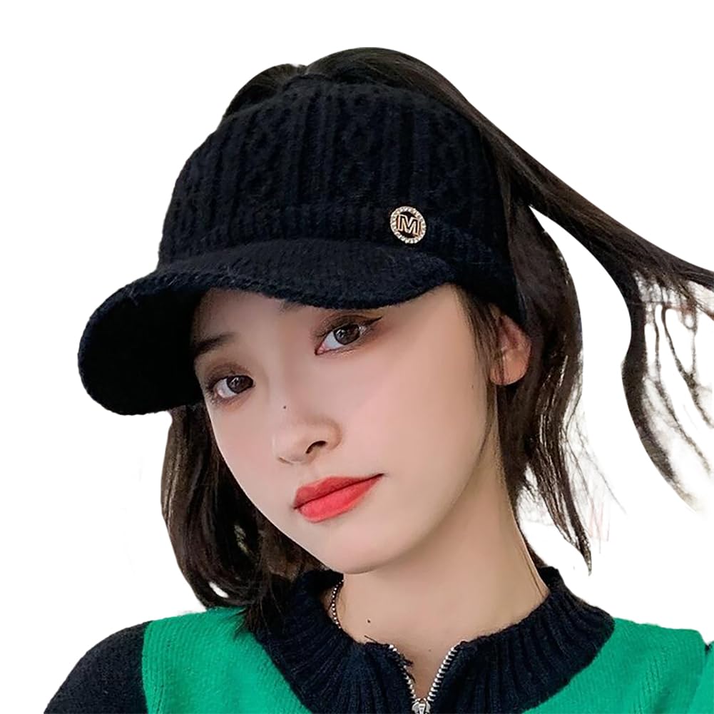 Bonnet en tricot pour femme Epsion extensible avec ouverture queue de cheval - 8